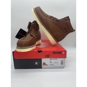 Wolverine Work Wedge Brown W08288 6" Soft Toe Safety Boot 12 EW